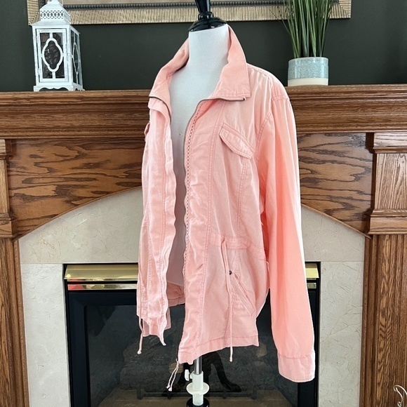 Maurices Linen Blend Salmon Jacket Sz. 3X (Maurice’s 3) - Picture 7 of 13